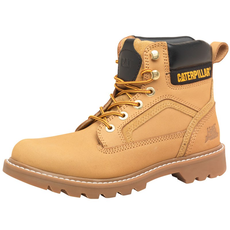Buy Caterpillar Mens Stickshift Work Boots Honey at MandM Direct