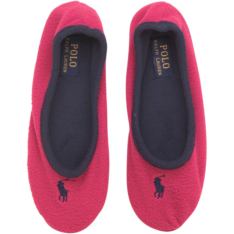 Buy Ralph Lauren Womens Bayley Slippers Hot Pink/Navy at MandM Direct