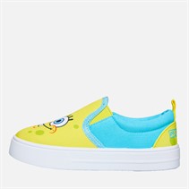 SpongeBob Kids Slip On Canvas Pumps Yellow/Blue