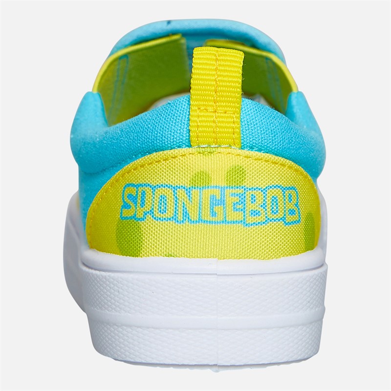 SpongeBob Kids Slip On Canvas Pumps Yellow/Blue