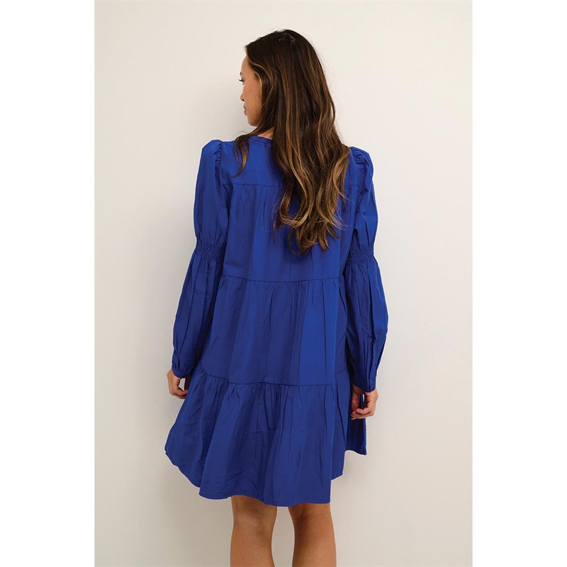 Kaffe Robes Kaagate Femme Bleu