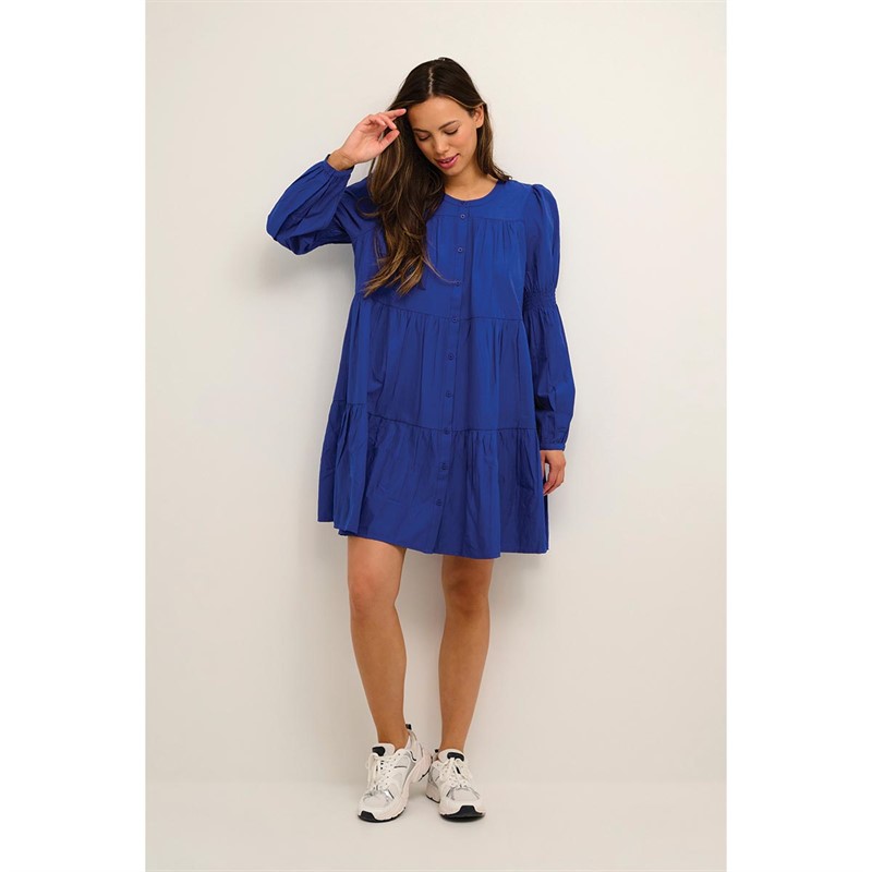 Kaffe Robes Kaagate Femme Bleu