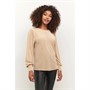 Kaffe Dame Kaalerte Overdele Beige