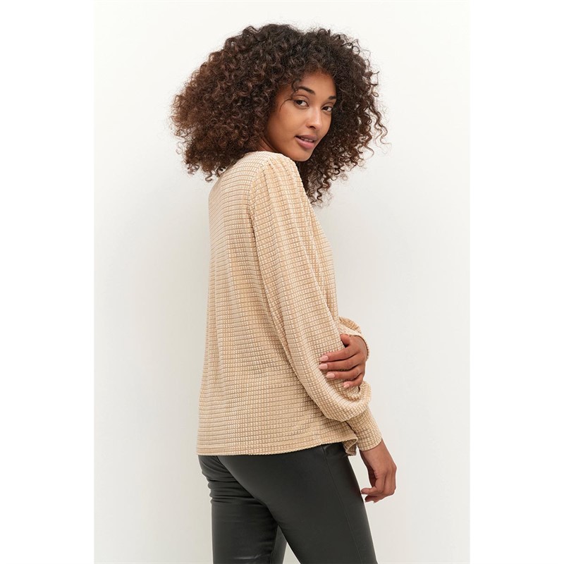 Kaffe Dame Kaalerte Overdele Beige