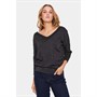 Saint Tropez Dame Kilasz Shimmer Overdele Sort