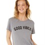SUB_URBAN RIOT Womens Good Vibes Loose T-Shirt Grey Heather