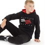 Perry Ellis Boys America Flag Hoodie Black