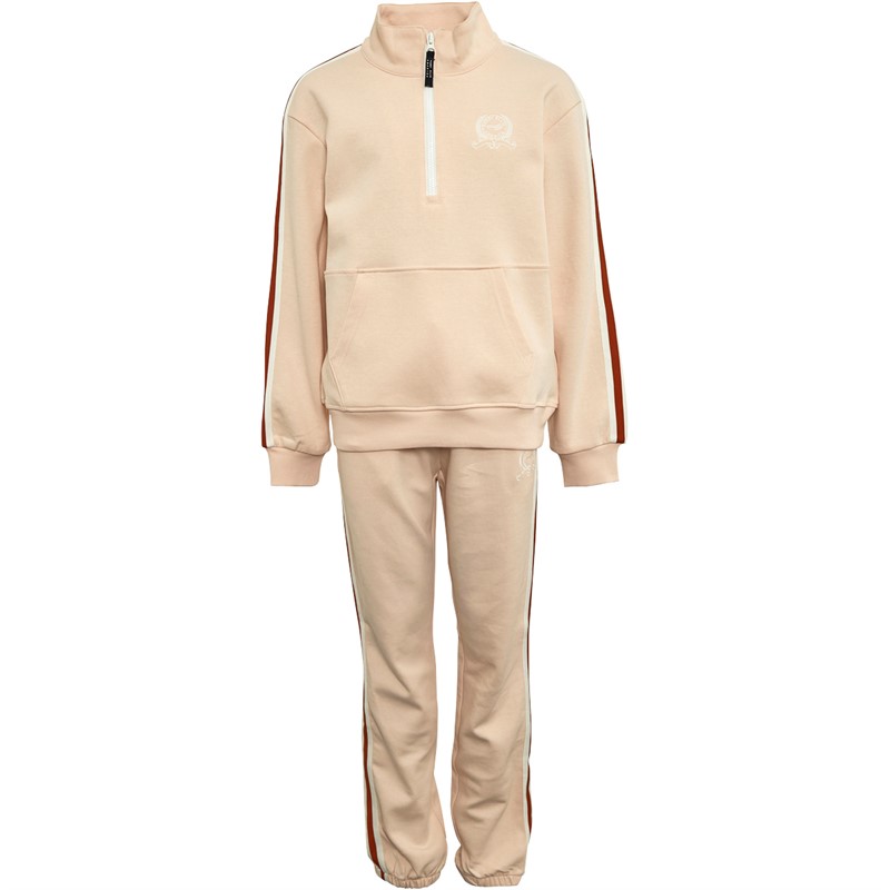 Perry Ellis Girls Tracksuit Seashell Pink