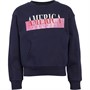 Perry Ellis Girls Cotton Sweatshirt Navy