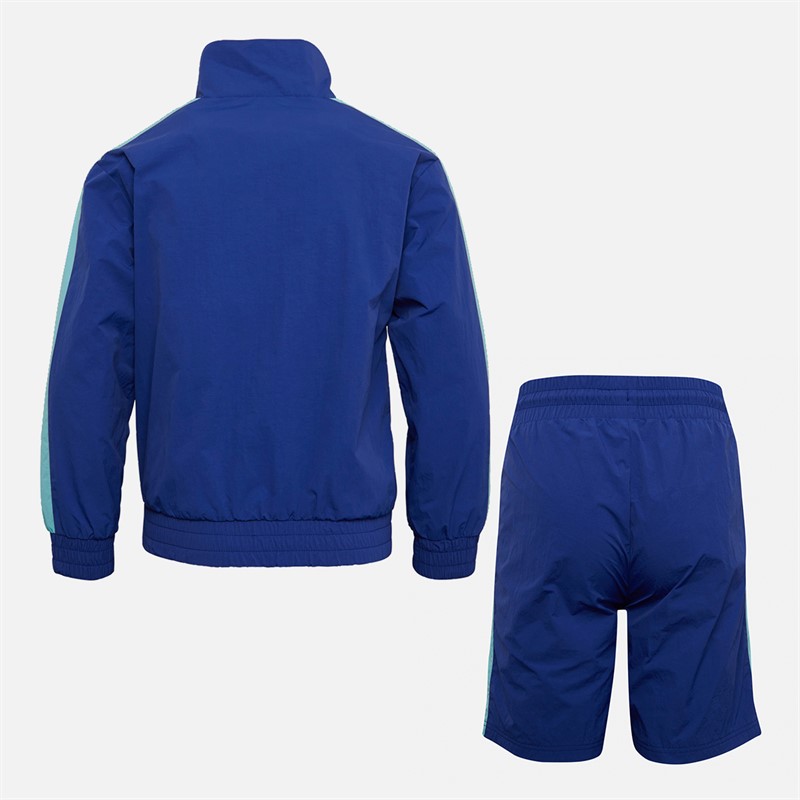 Perry Ellis Boys Jacket And Shorts Set Blue Lolite