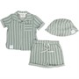 Fudo Boys Shirt Shorts And Hat Set Green