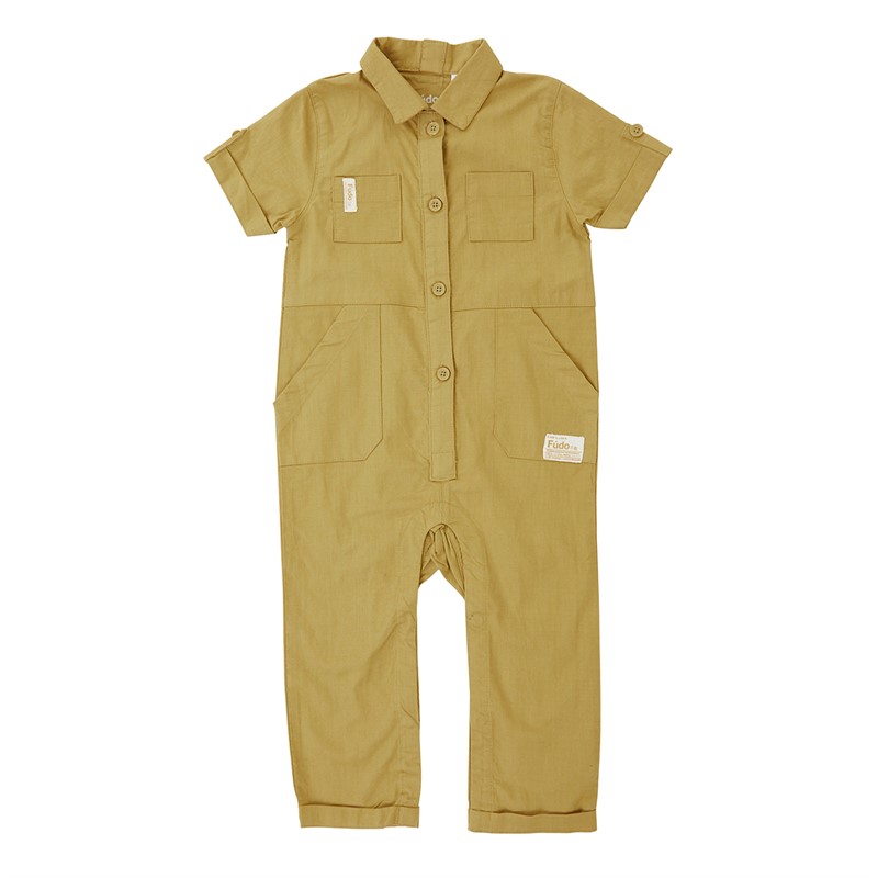 Fudo Kids Dungarees Tan