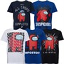 Among Us Børn Among Us Russel T-Shirts Multipak 5