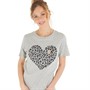 Amara Womens Bold T-Shirt Light Grey Marl