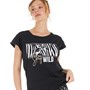 Amara Womens Wild T-Shirt Jet Black