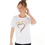 Amara Womens Ticker T-Shirt Optic White