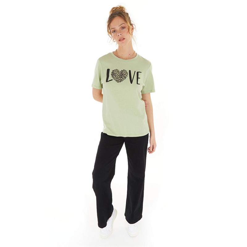 Amara Womens Bright T-Shirt Mint