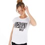 Amara Womens Wild T-Shirt Optical White