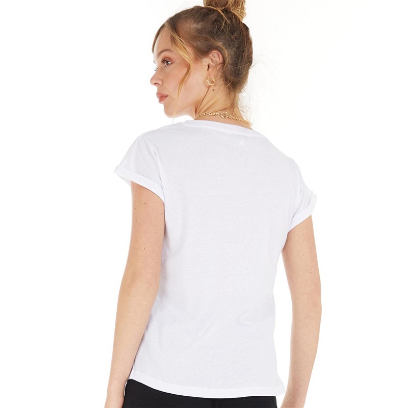 Amara Womens Wild T-Shirt Optical White