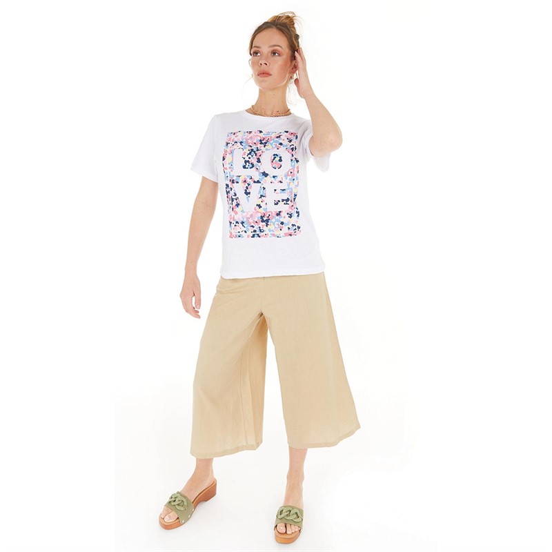 Amara Womens Dreams T-Shirt Optic White