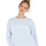 Amara Womens Paris Sweatshirt Pale Blue