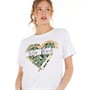 Amara Womens Love T-Shirt Optic White