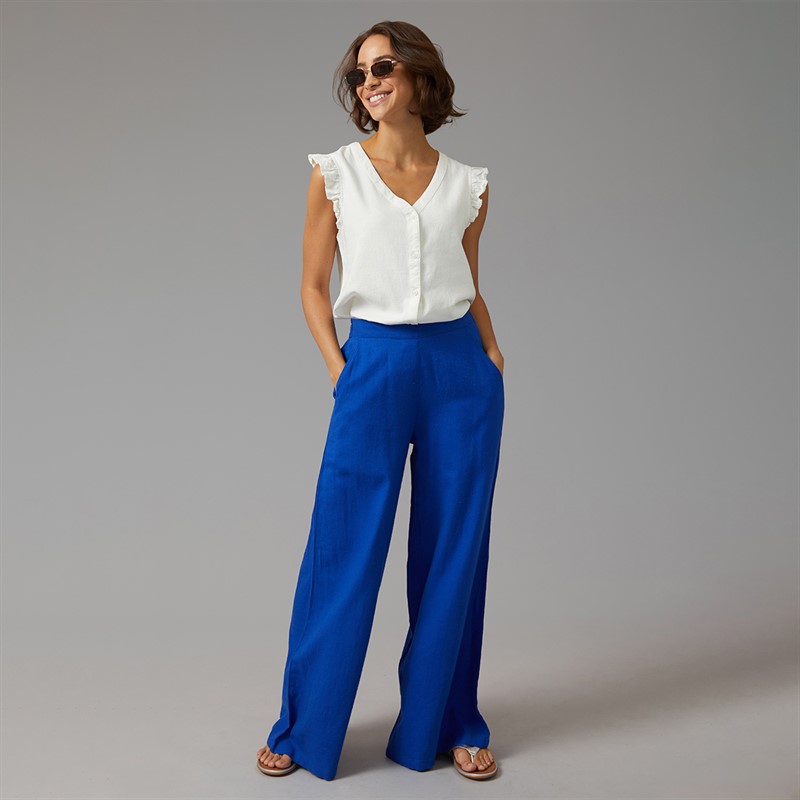 Amara Womens Reya Gamson Blouse Ivory