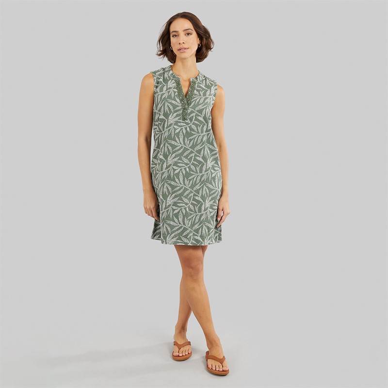 Amara Womens Reya Mersey Dress Thyme