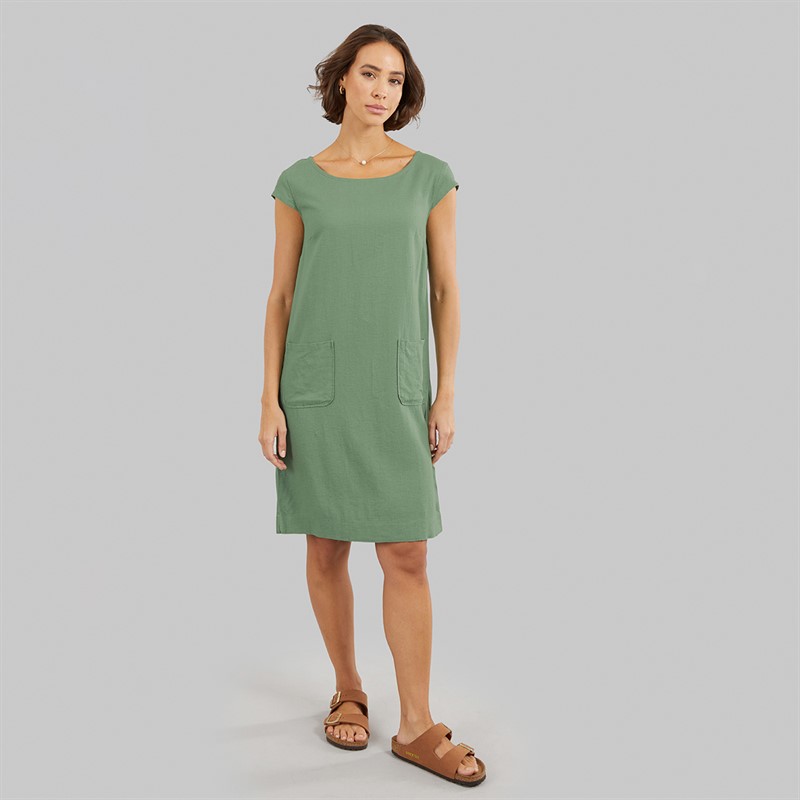 Amara Womens Reya Quanita Dress Sage Green