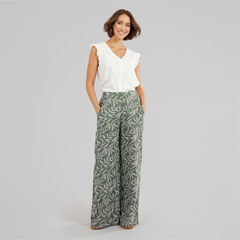 Amara Womens Reya Ramona Trousers Thyme