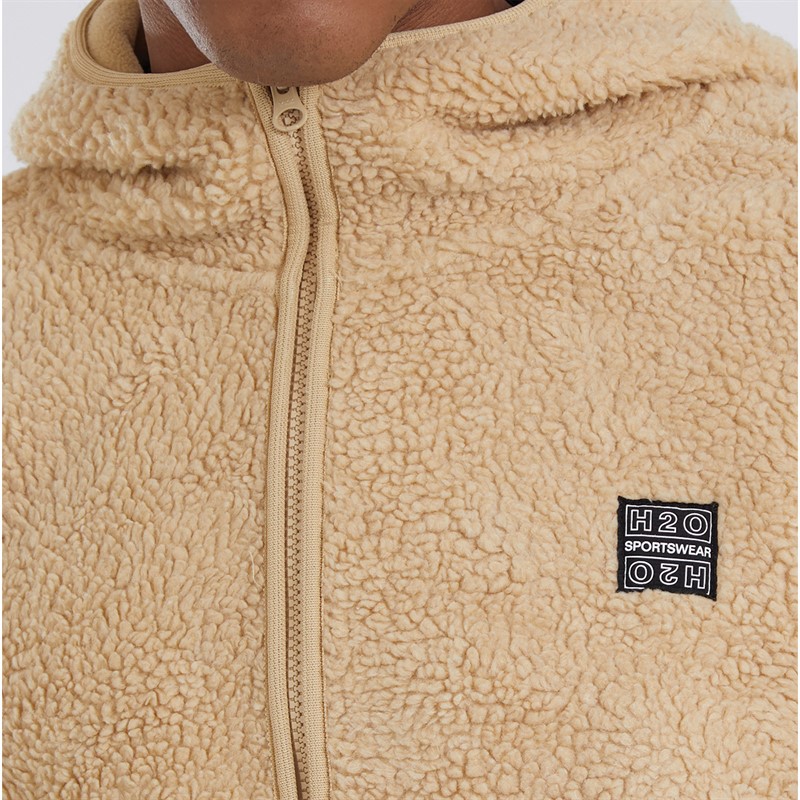 H2O Langli Hættetrøje i Fleece 3575 Beige