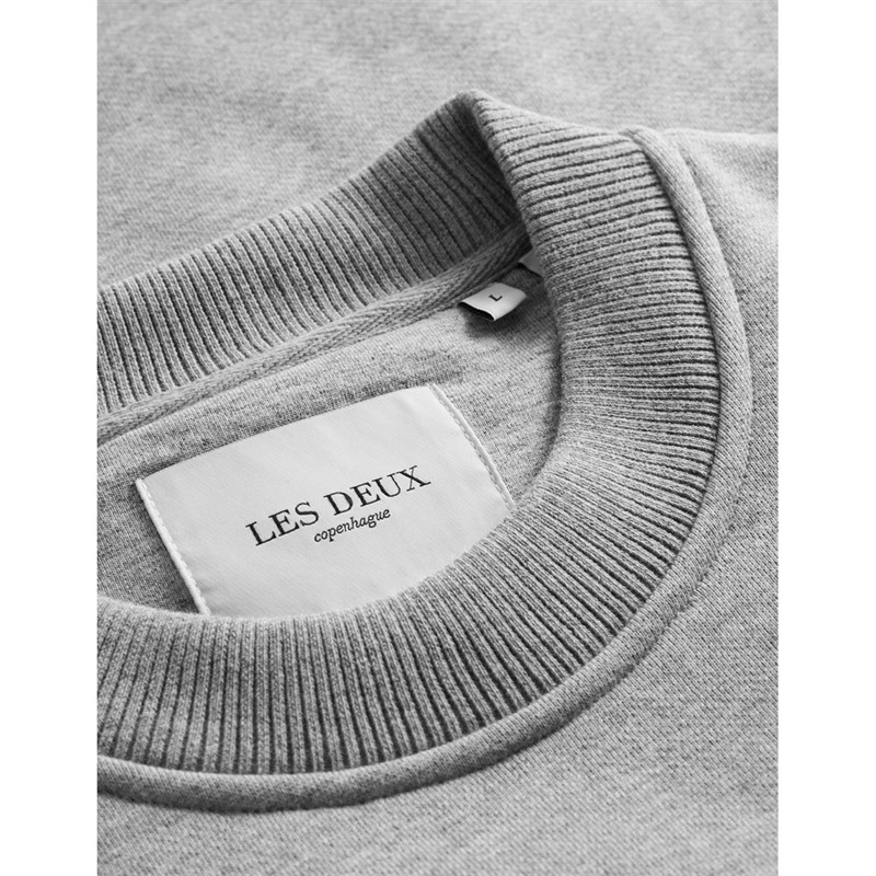 Les Deux Sweatshirts Varsity 2.0 Homme Gris Clair Chiné