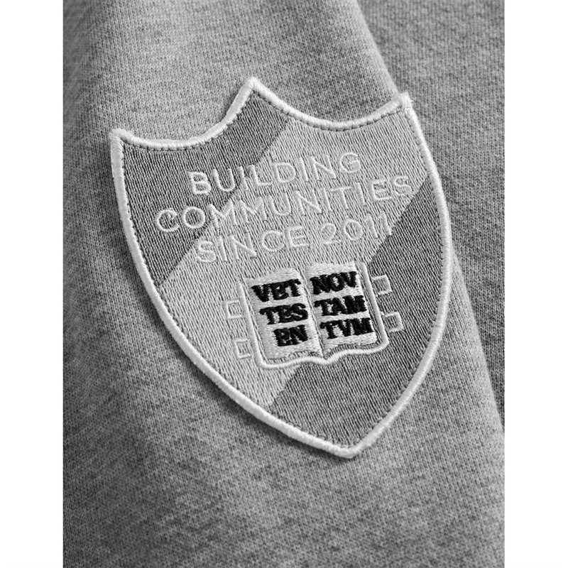 Les Deux Sweatshirts Varsity 2.0 Homme Gris Clair Chiné