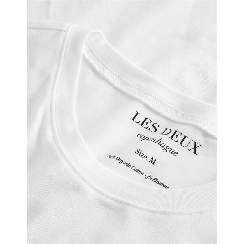 Les Deux Herre Basic T-shirts Hvid