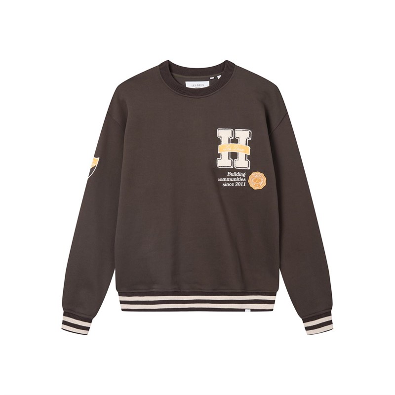 Les Deux Herre Varsity 2.0 Sweatshirts Brun