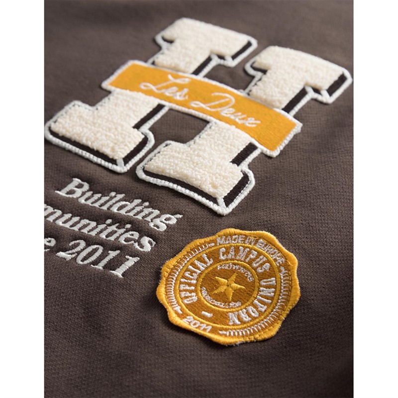 Les Deux Herre Varsity 2.0 Sweatshirts Brun