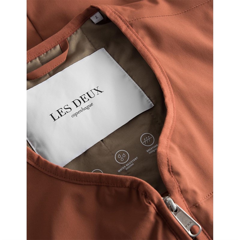 Les Deux Herre Mack Veste Rødorange