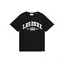 Les Deux T-Shirt Herren 100817 Schwarz / Hell Sand