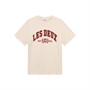 Les Deux T-shirt Uni Homme 218634 - Ivoire clair/Rouge brûlé