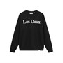 Les Deux Sweatshirt Herren Charles Schwarz/Weiß