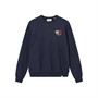 Les Deux Mænd Felipe Sweatshirt Mørkeblå