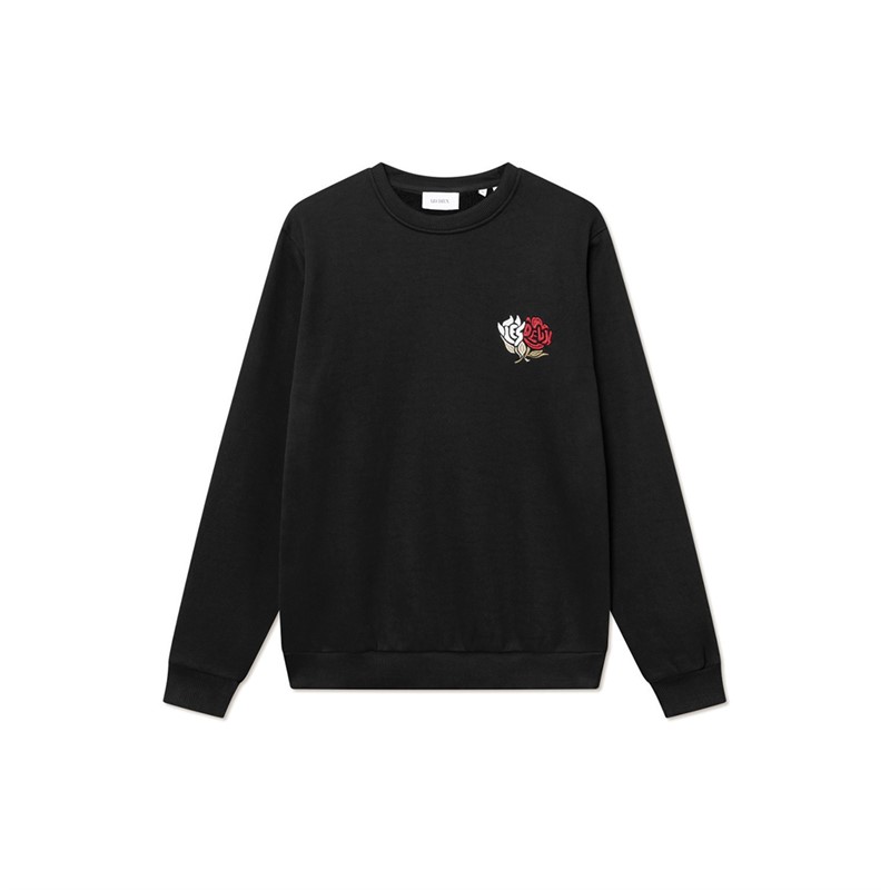 Les Deux Herren Felipe Sweatshirt Schwarz