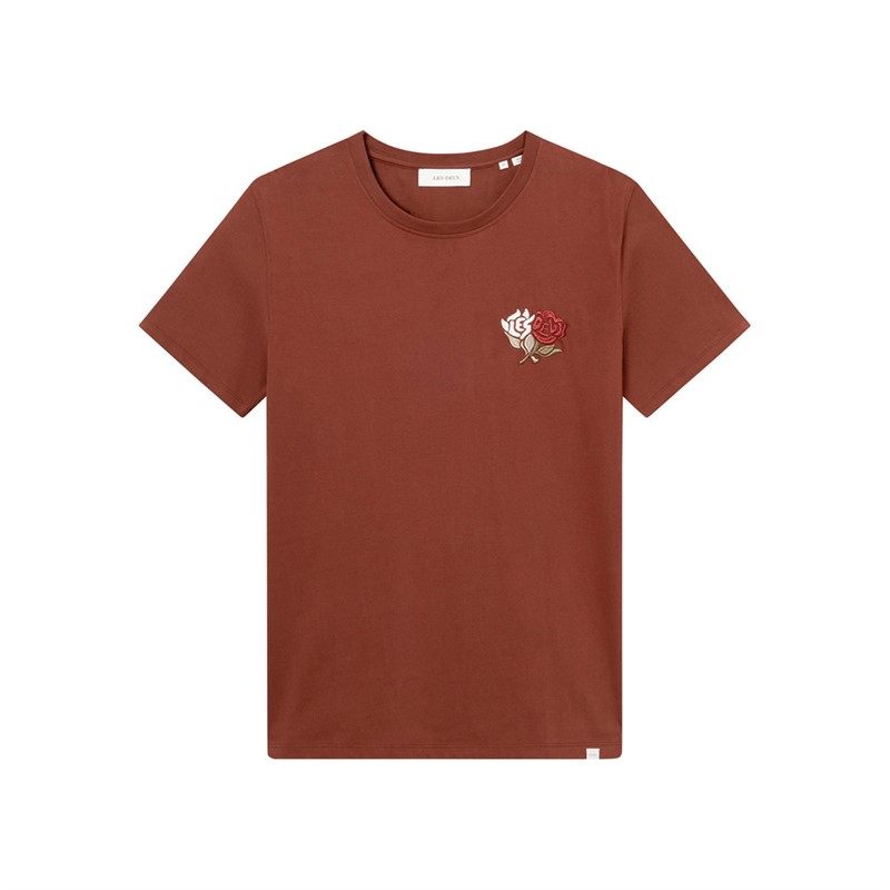 Les Deux Herren Felipe T-Shirt Feuerziegel