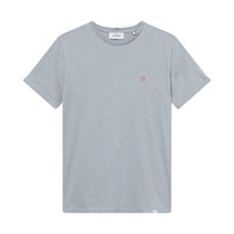 Les Deux Heren Nørregaard T-shirt Zomer Hemel Melange/Oranje