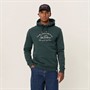 Les Deux Hoodie Herren Camden Kieferngrün / Elfenbein