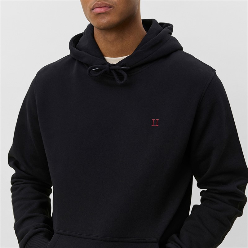 Les Deux Homme Sweat à Capuche contraste essentiel Noir
