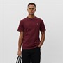 Les Deux T-shirt Contrast Homme Chocolate Truffle Red