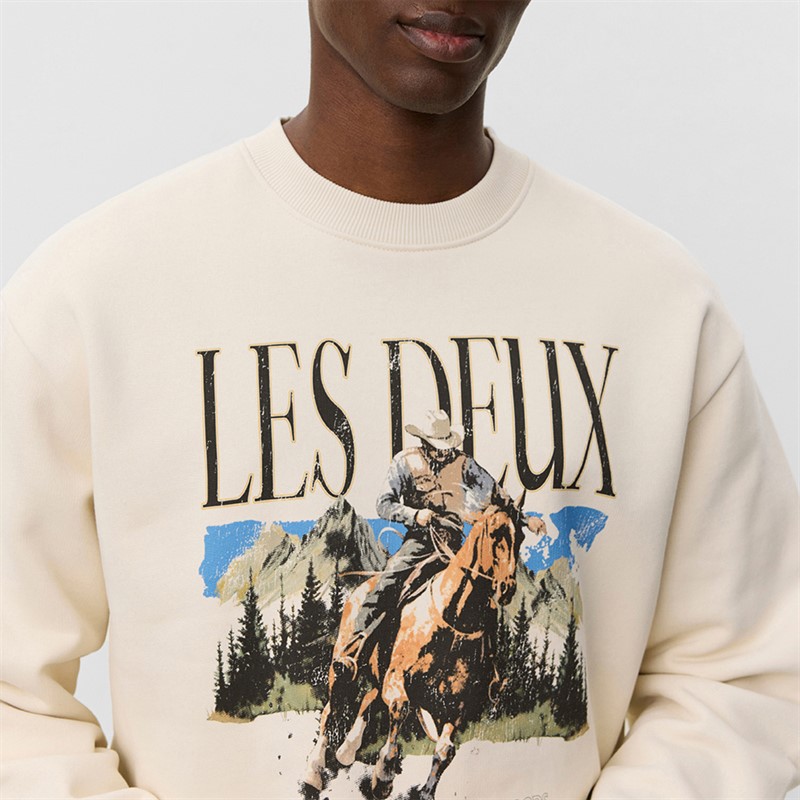 Les Deux Sweatshirt cowboy Homme Ivory