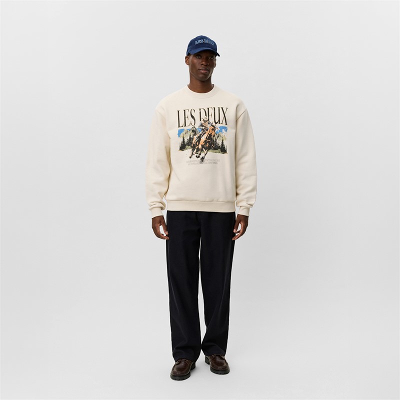 Les Deux Sweatshirt cowboy Homme Ivory