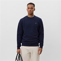 Les Deux Herre Core Kontrast Sweatshirt Dark Navy